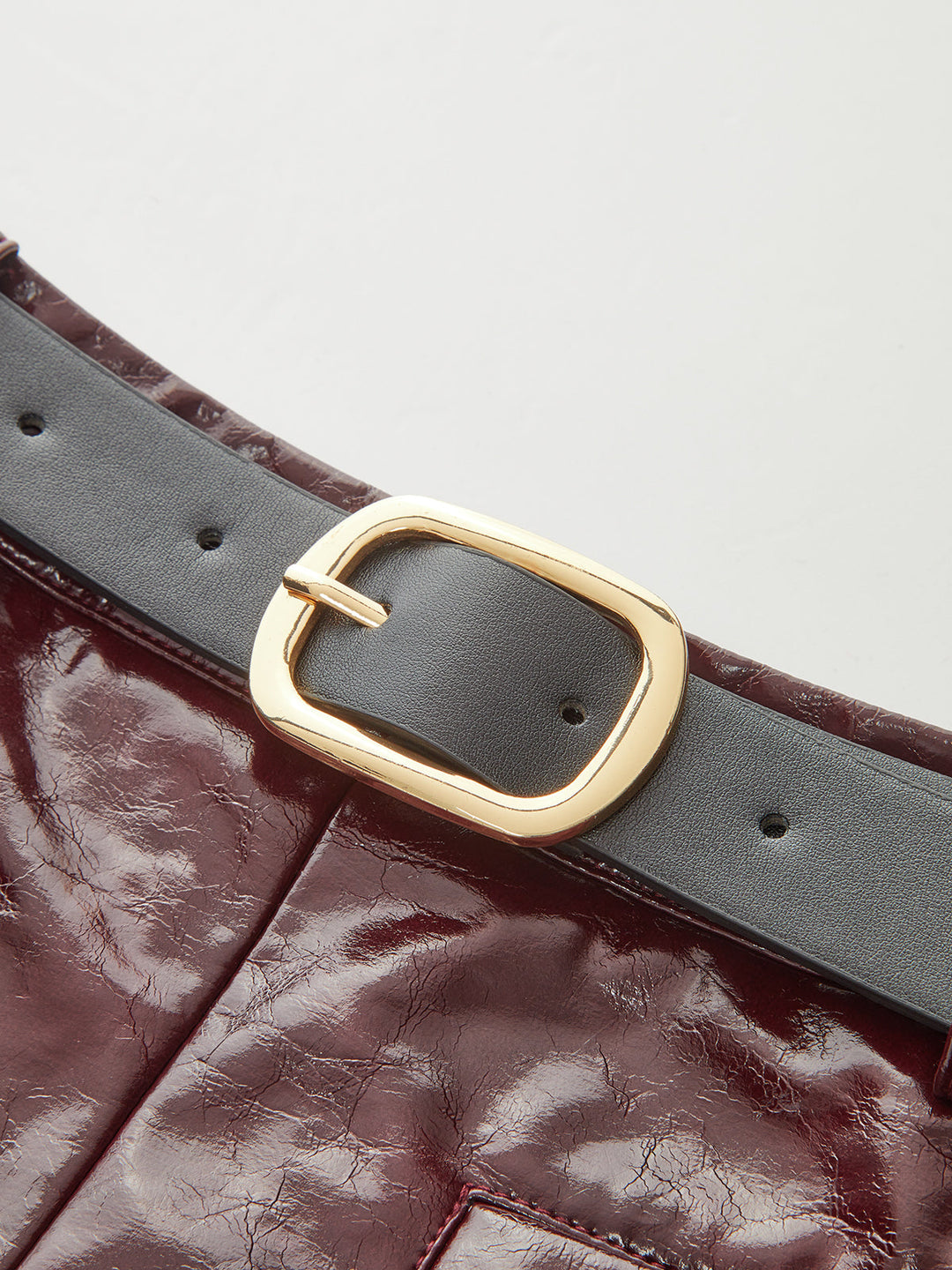 PU Leather Belted Mini Skirt  Liora Lane Boutique Skirts