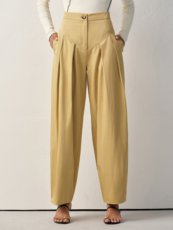High-Waisted Pleated Wide-Leg Pants  Liora Lane Boutique Pants