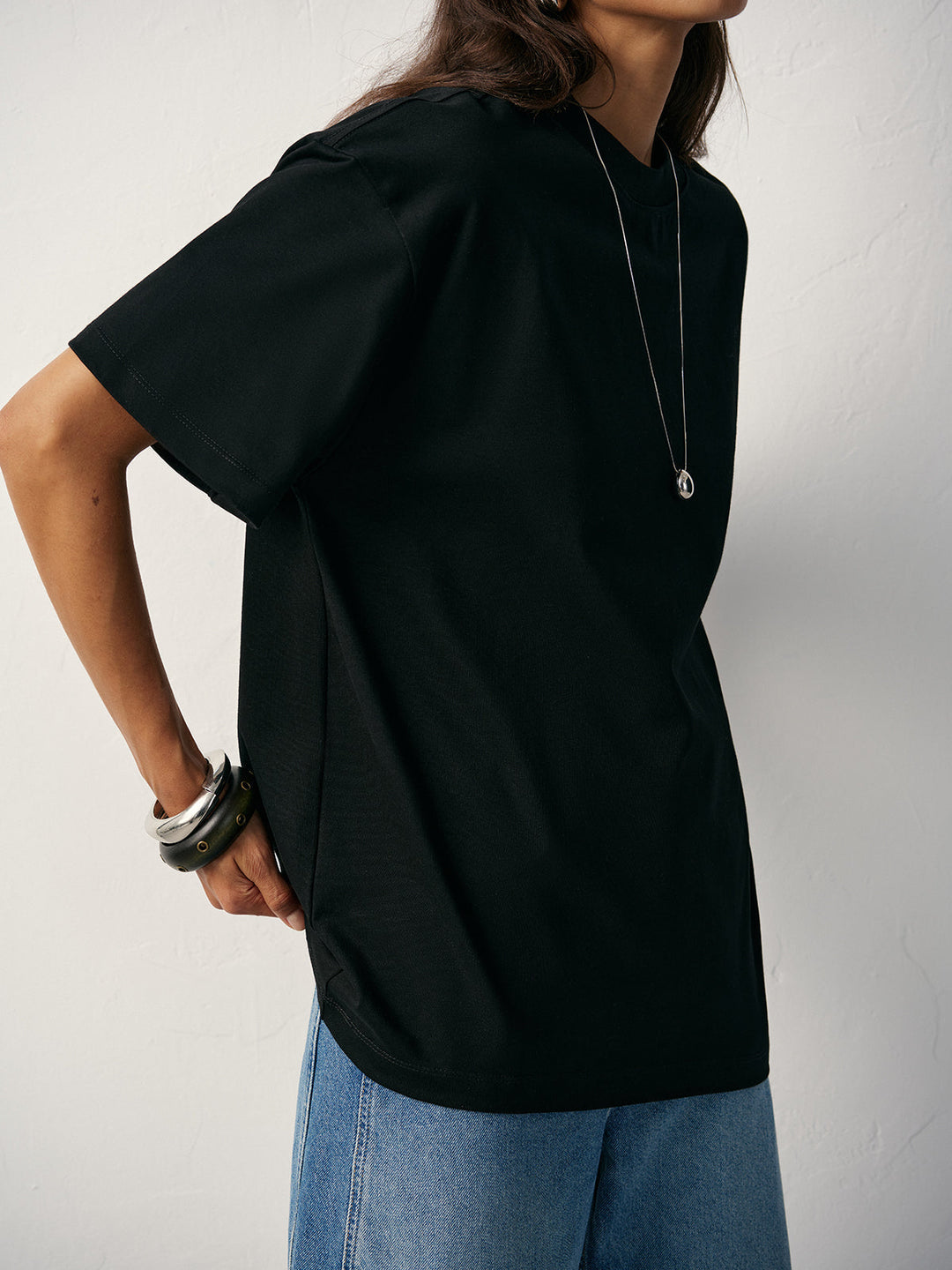 Basic Cotton Oversized T-Shirt  Liora Lane Boutique T-Shirts