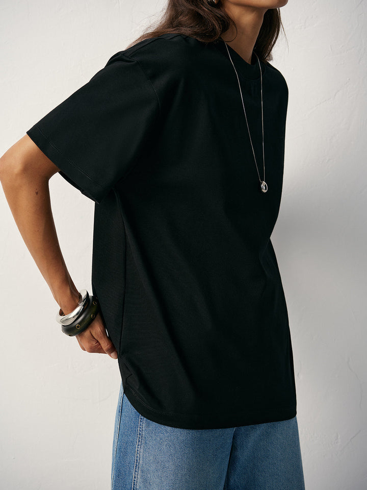 Basic Cotton Oversized T-Shirt  Liora Lane Boutique T-Shirts
