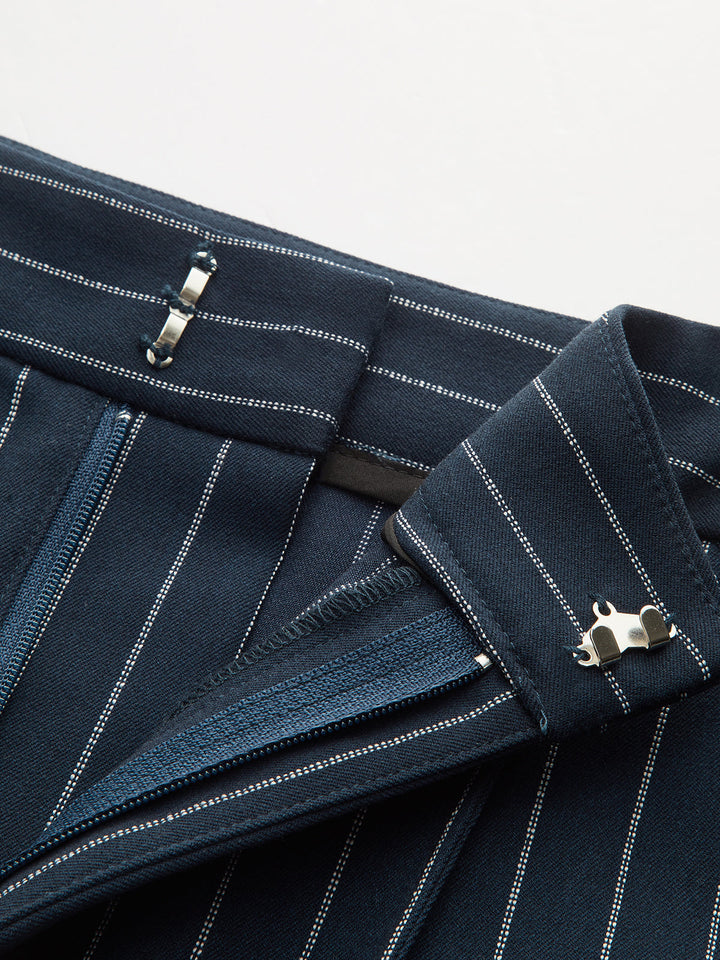 Hook-Eye Striped Top and Skirt Set  Liora Lane Boutique Skirt Sets