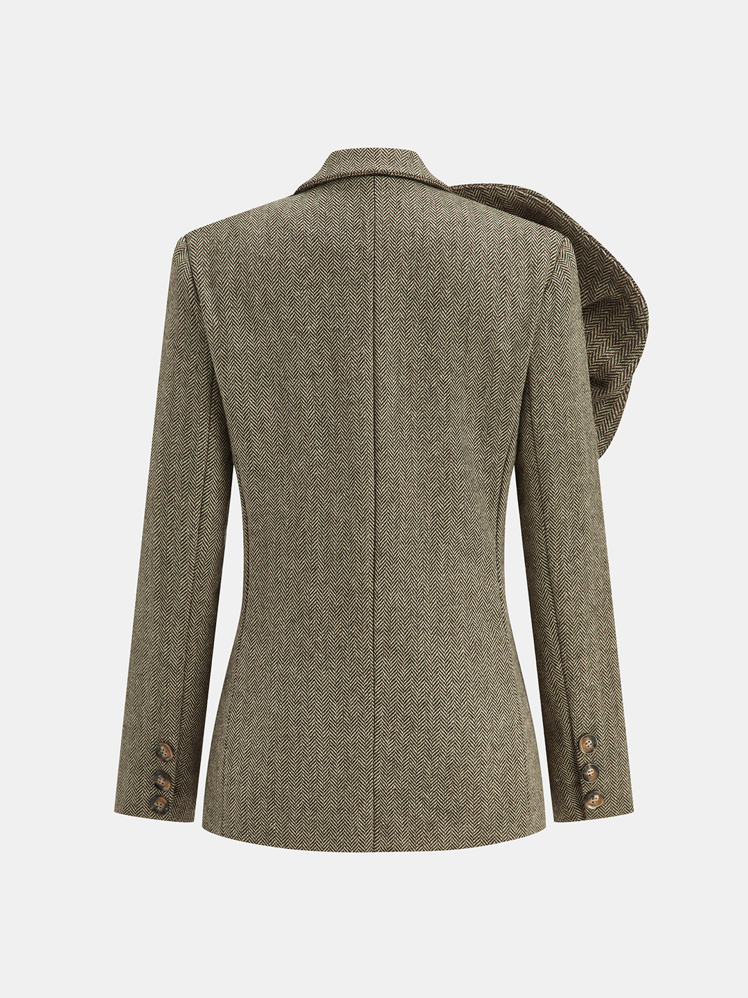 Large 3D Flower Single Button Tweed Blazer  Liora Lane Boutique Blazers