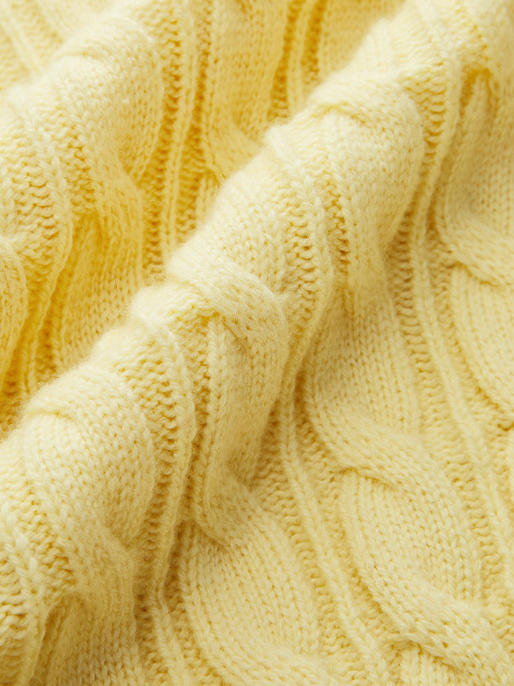 Cable Knit Short Sleeve Sweater  Liora Lane Boutique Sweaters