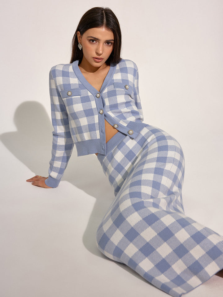 Vintage Plaid Wool Blend Cardigan  Liora Lane Boutique Cardigans