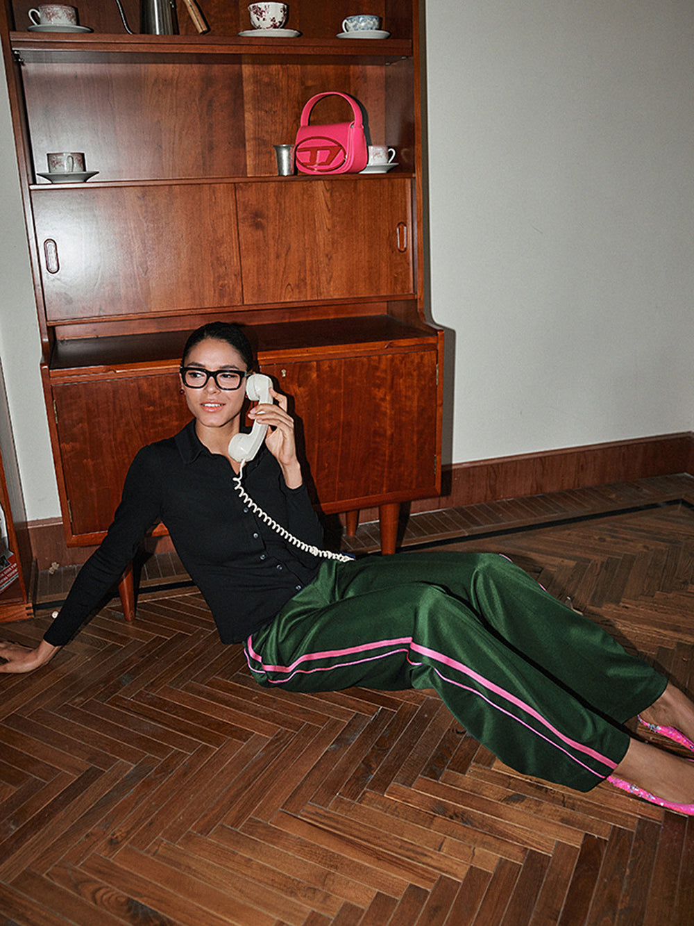 Side Striped High-Waist Sweatpants  Liora Lane Boutique Sweatpants