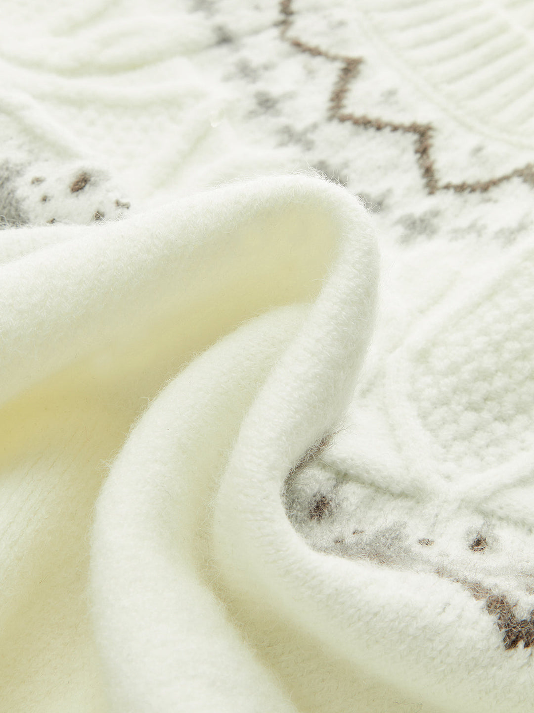 Fair Isle Pattern Short Sleeve Knit Top  Liora Lane Boutique Knit Tops