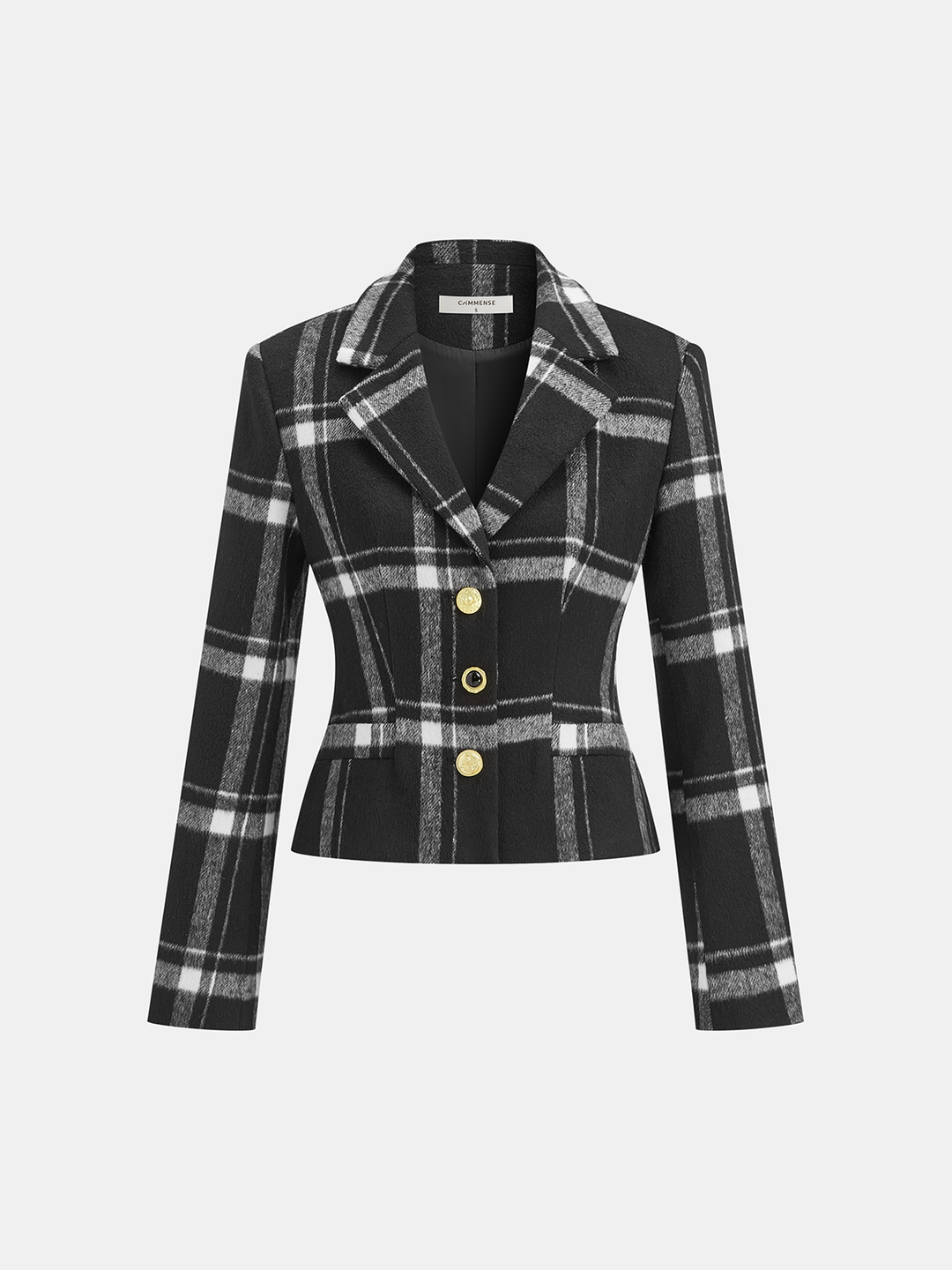 Plaid Wool Blend Blazer  Liora Lane Boutique Blazers