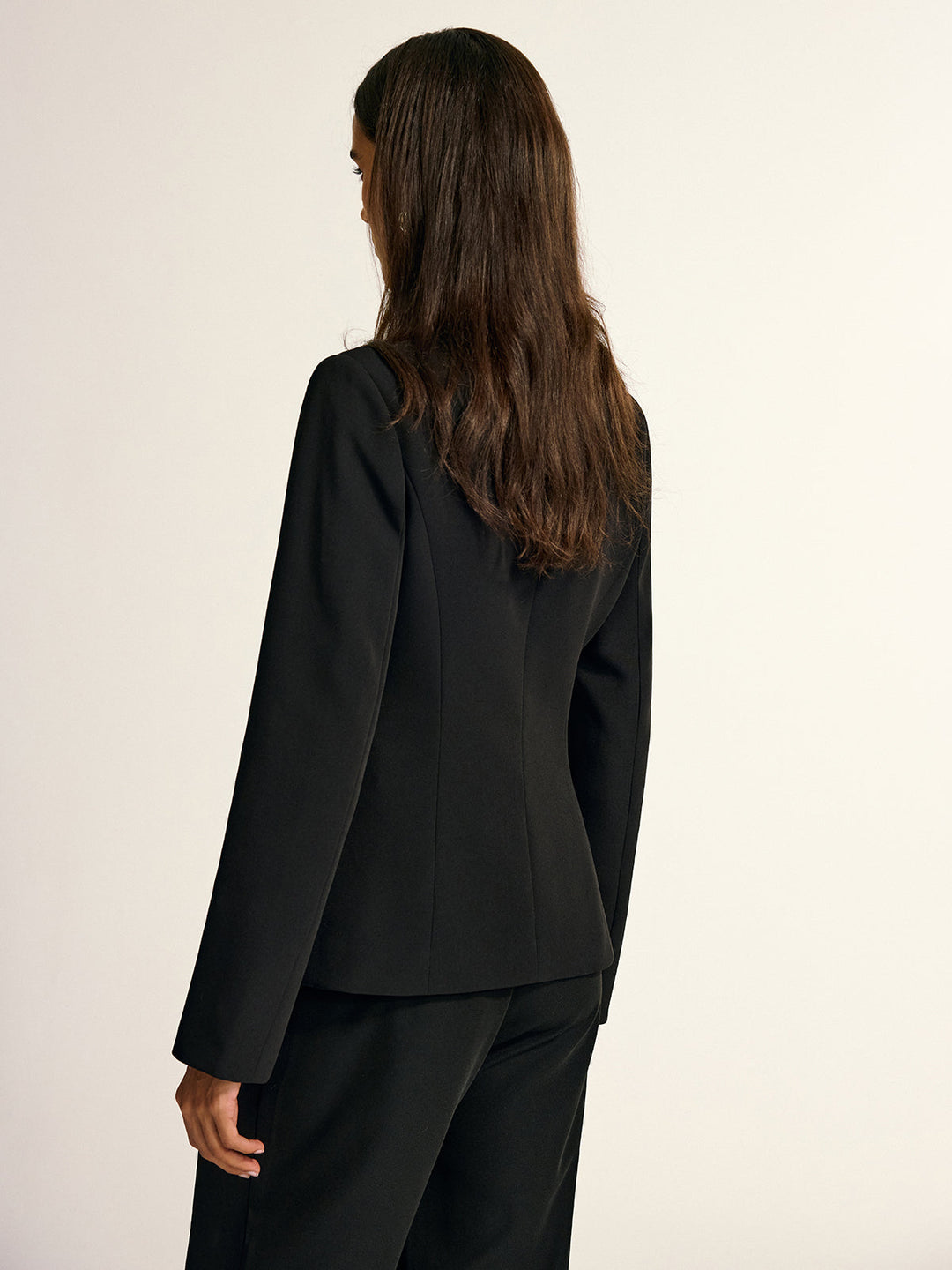 Metal Button Shawl Collar Blazer  Liora Lane Boutique Blazers