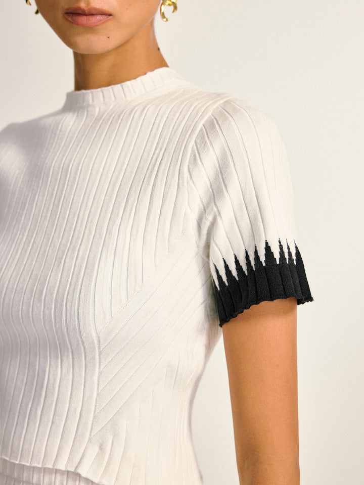 Contrast Detail Knit Co-ord Set  Liora Lane Boutique Sweater Co-ords