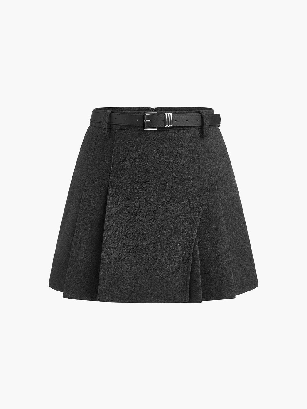 Elegant Pleated Belted Mini Skirt  Liora Lane Boutique Skirts