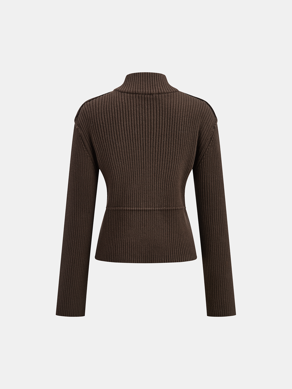 Stand Collar Asymmetric Button Cardigan  Liora Lane Boutique Cardigans