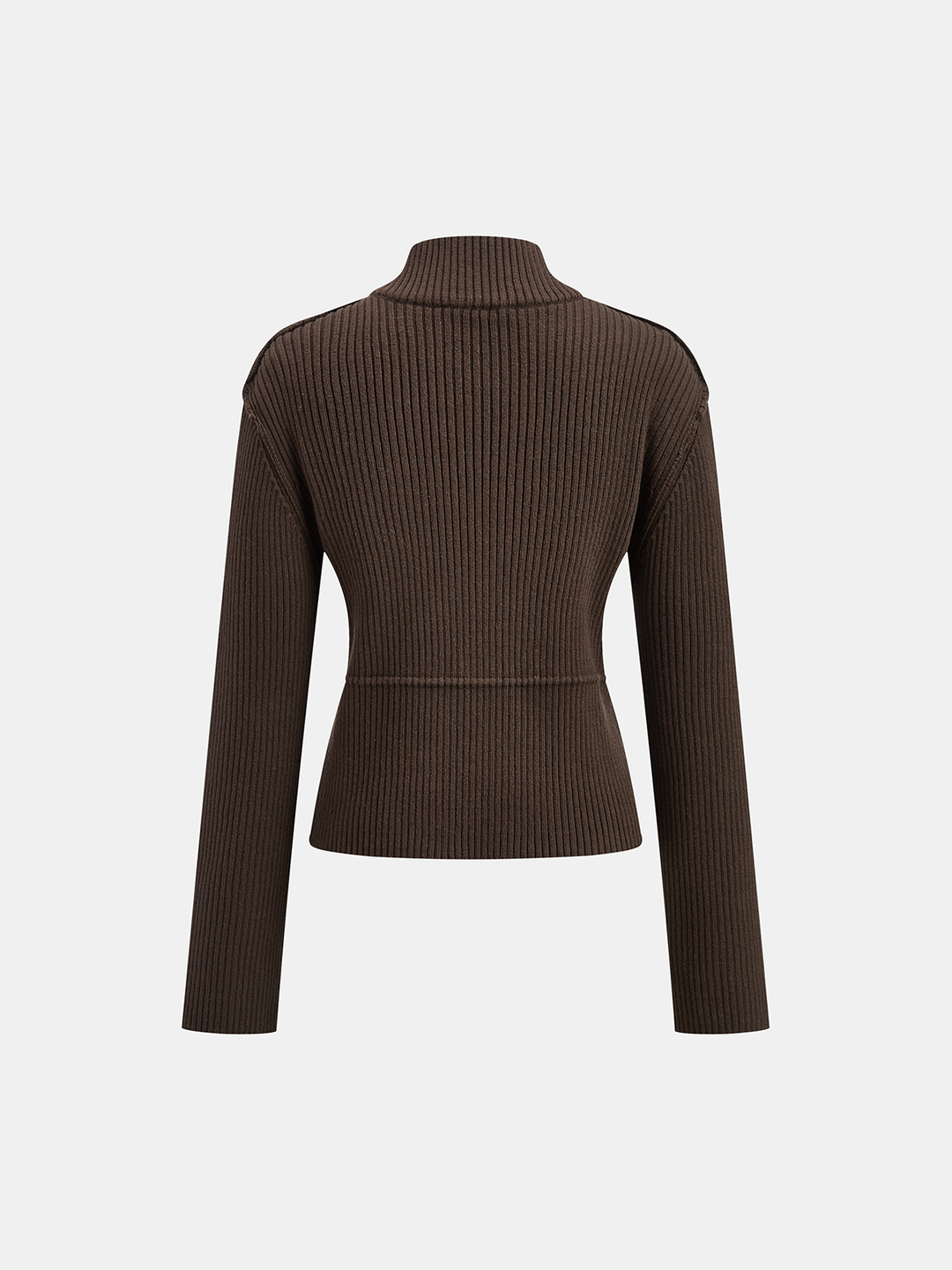 Stand Collar Asymmetric Button Cardigan  Liora Lane Boutique Cardigans