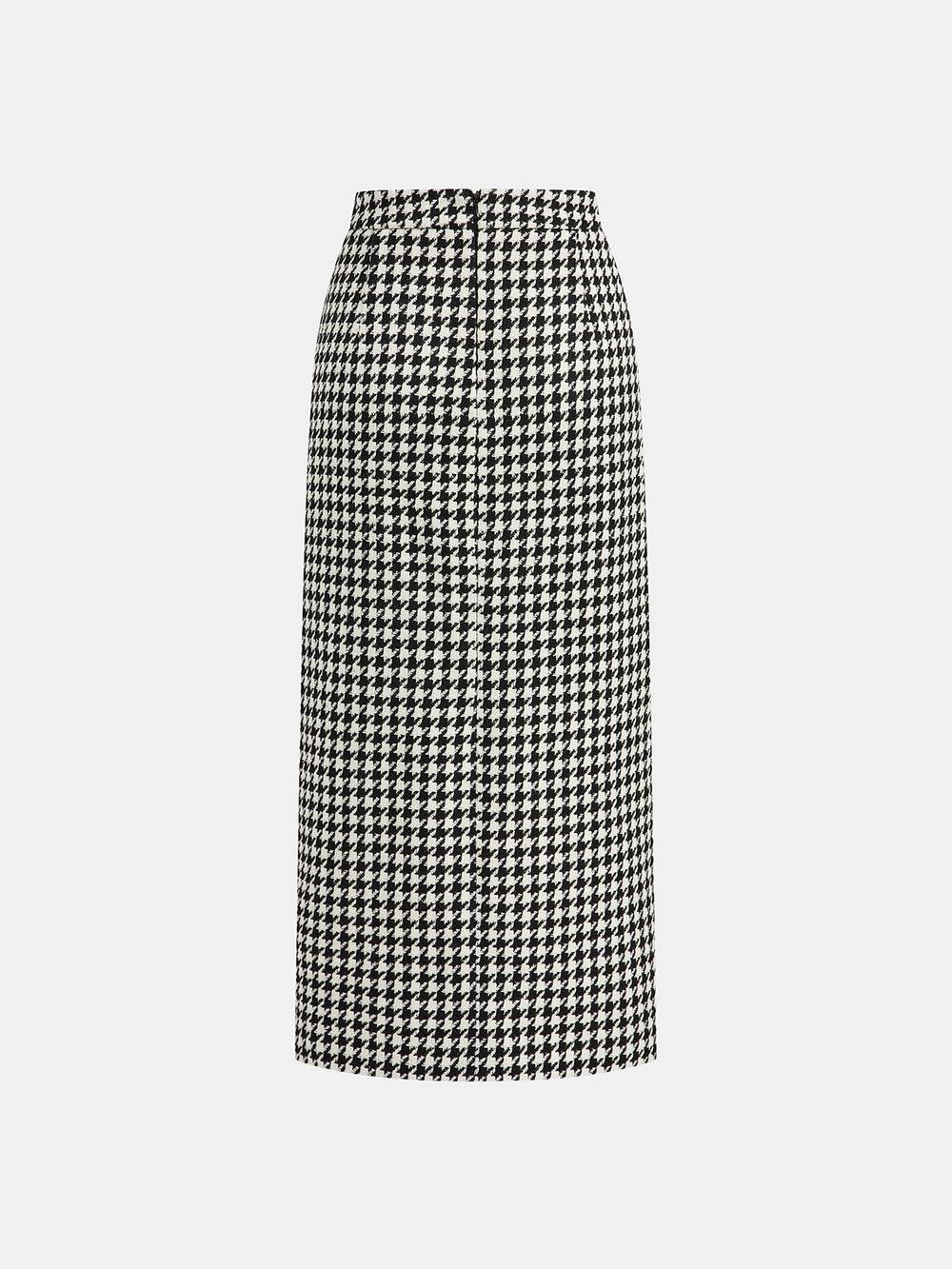 Houndstooth Tweed Slit Front Maxi Skirt  Liora Lane Boutique Skirts