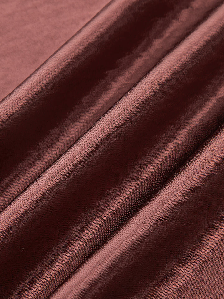 Metal Detail Satin Slit Midi Skirt  Liora Lane Boutique Skirts