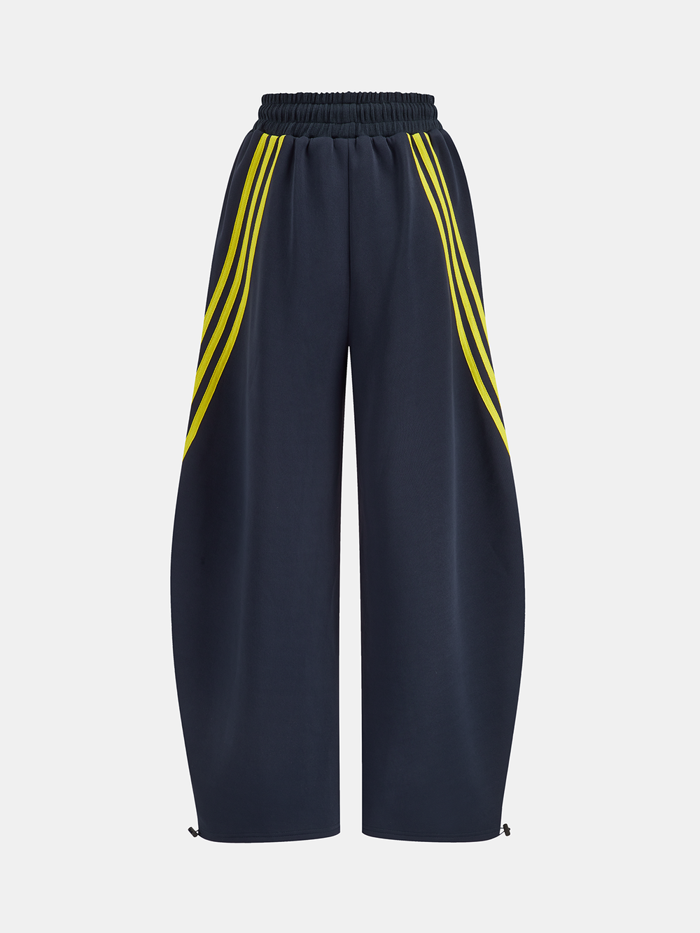 Striped Drawstring Curved-Leg Sweatpants  Liora Lane Boutique Sweatpants
