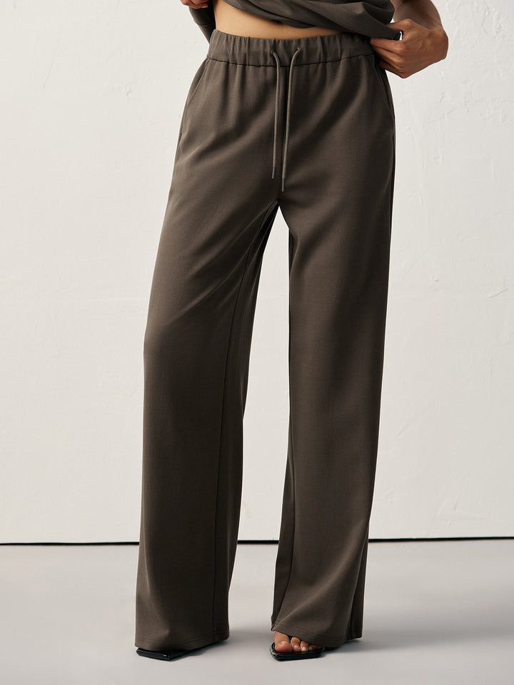 Mid-Waist Drawstring Sweatpants  Liora Lane Boutique Sweatpants