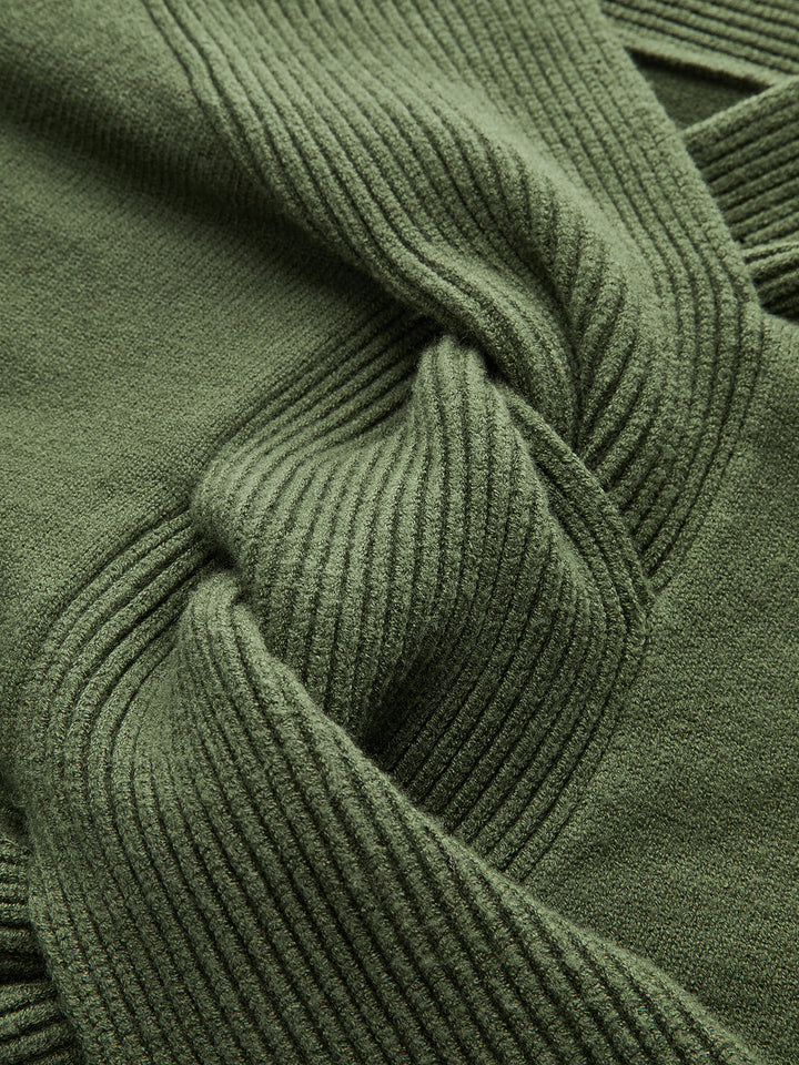 Off-Shoulder Twist Knit Top  Liora Lane Boutique Knit Tops