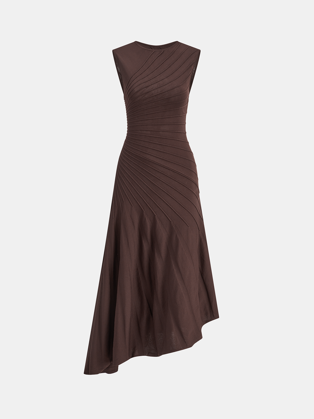 Sleeveless Asymmetric Midi Sweater Dress  Liora Lane Boutique Sweater Dresses