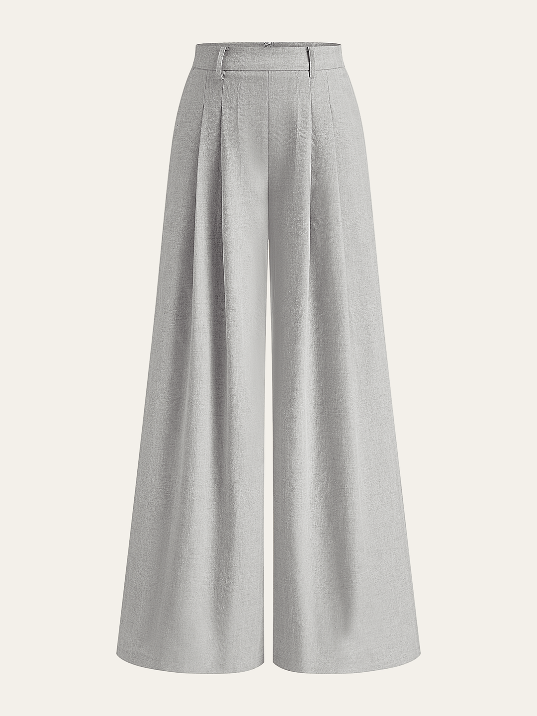Linen Blend Wide-Leg Pants  Liora Lane Boutique Pants Grey / XL 52.00