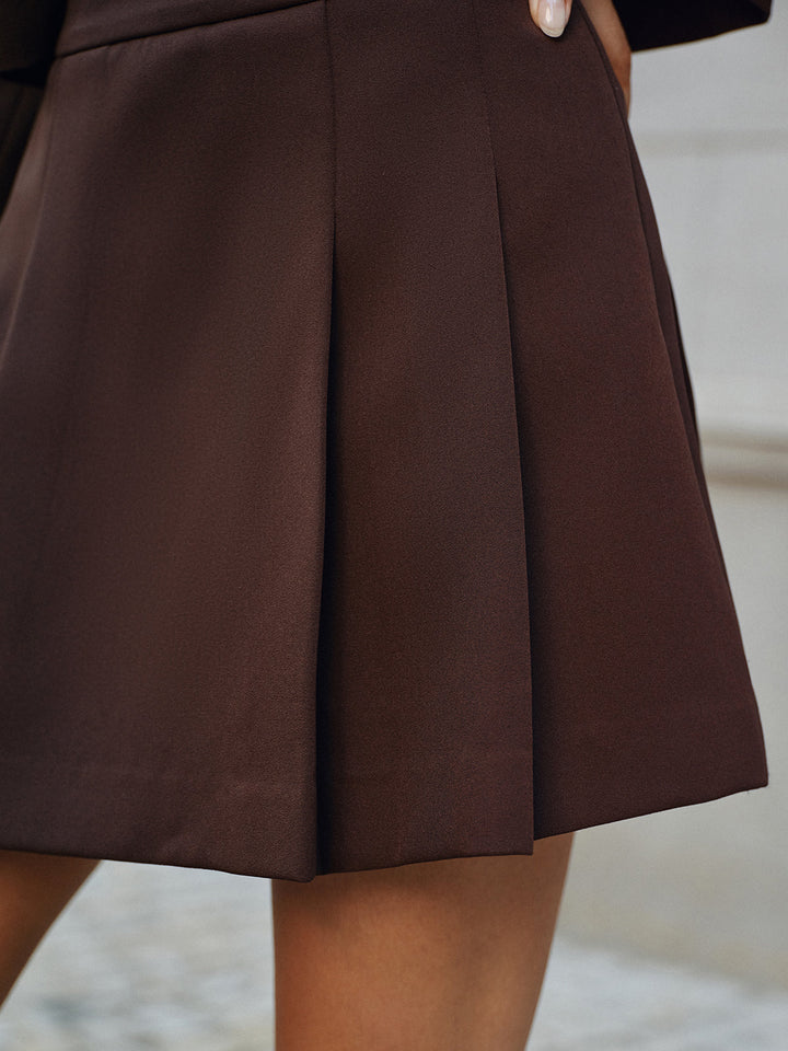 High-Waist Pleated Mini Skirt  Liora Lane Boutique Skirts