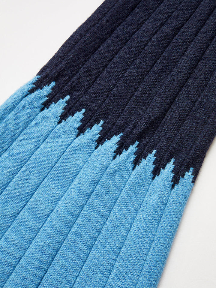 Contrast Flared Cuff Turtleneck Sweater  Liora Lane Boutique Sweaters