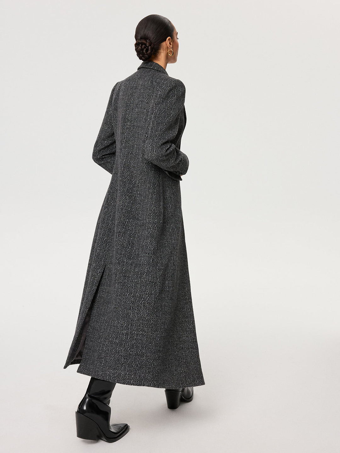 Flecked Wool-blend Coat  Liora Lane Boutique Wool Coats