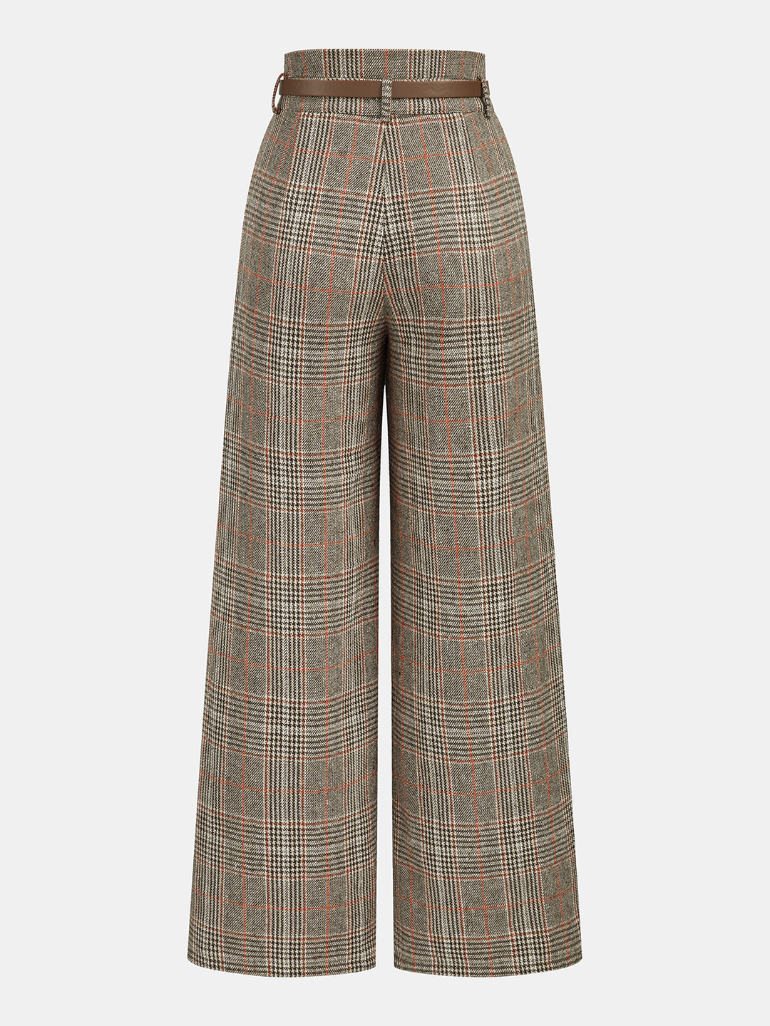 Belted Plaid High-Waisted Pants  Liora Lane Boutique Pants