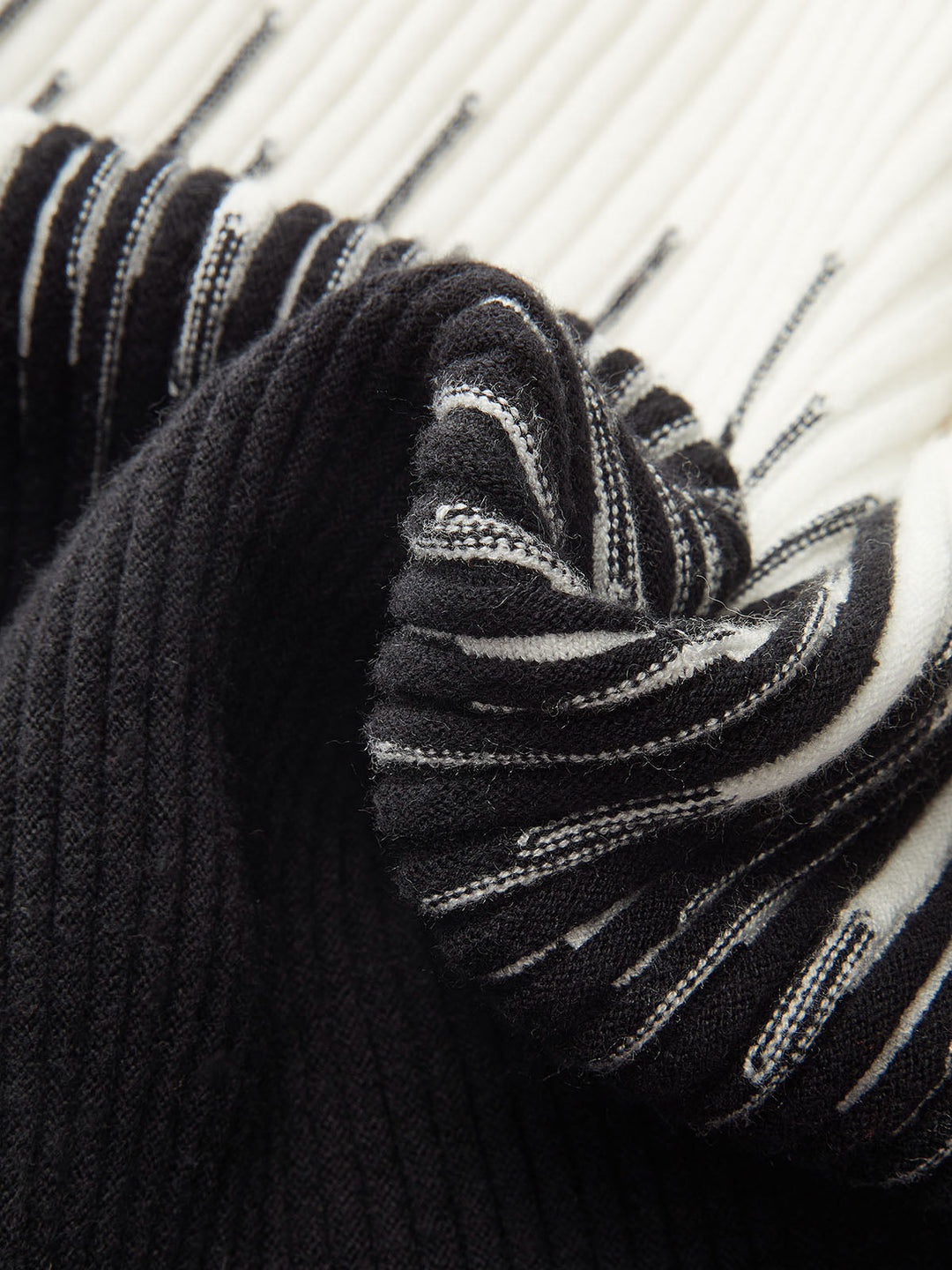 Geometric Pattern High Neck Sweater  Liora Lane Boutique Knit Tops