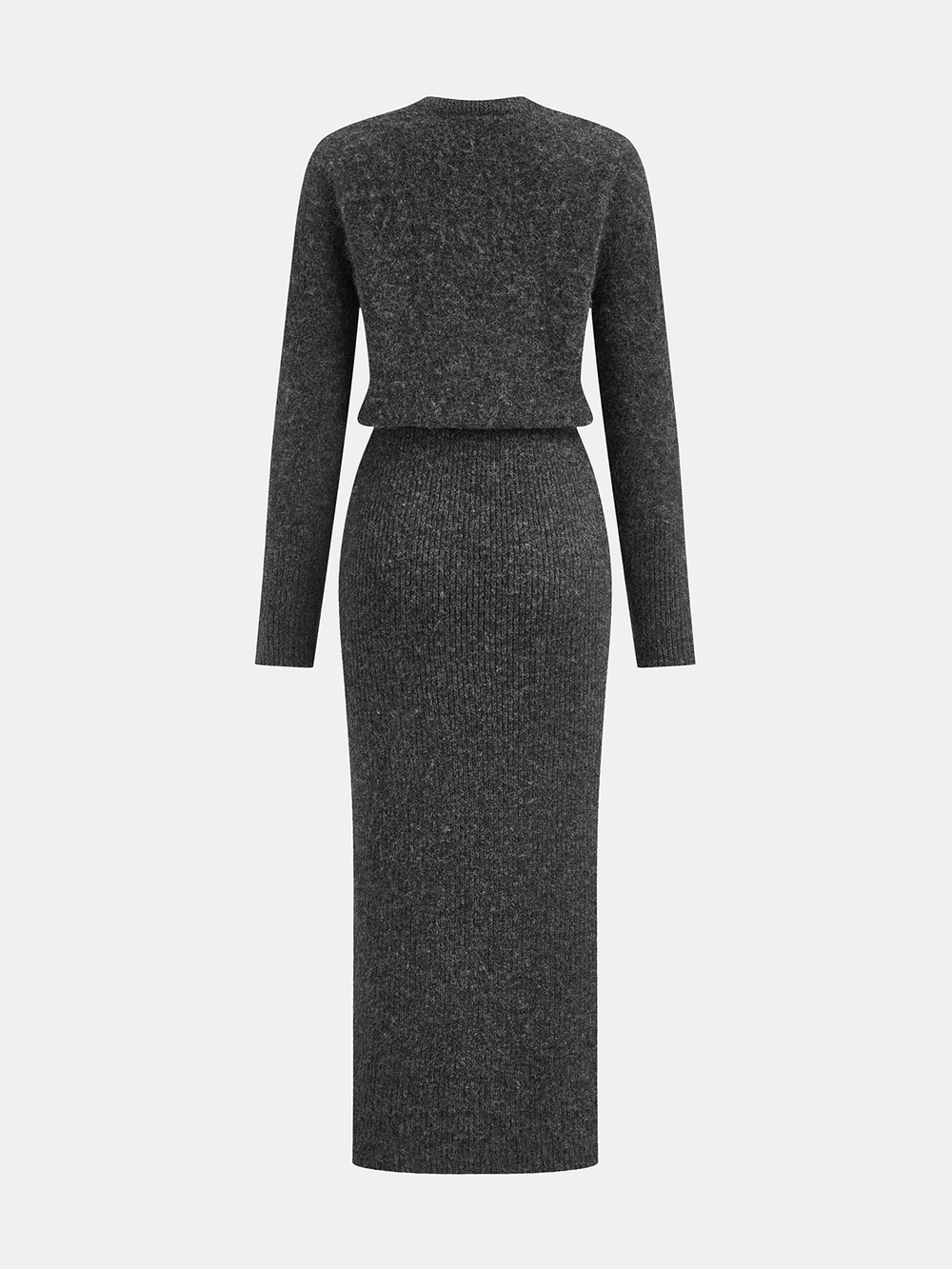 Wool-Blend Fuzzy Midi Dress  Liora Lane Boutique Sweater Dresses
