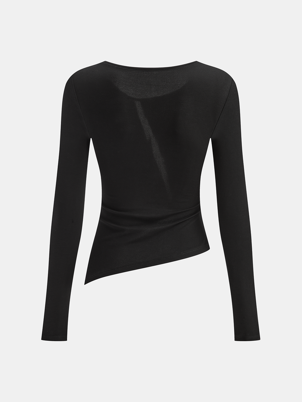 Bra-free Asymmetrical Round Neck Shirt  Liora Lane Boutique T-Shirts