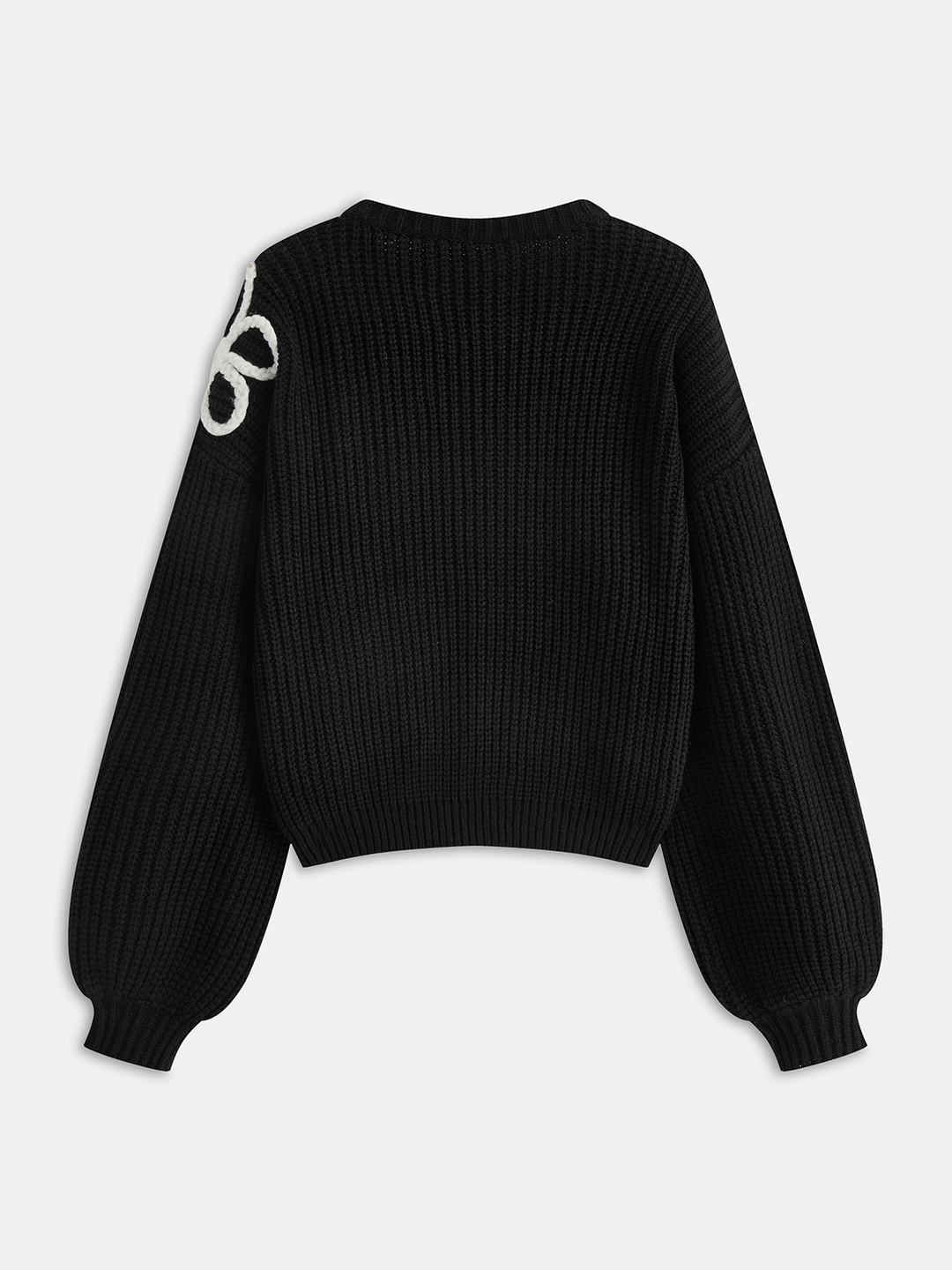 Flower Applique Sweater  Liora Lane Boutique Sweaters