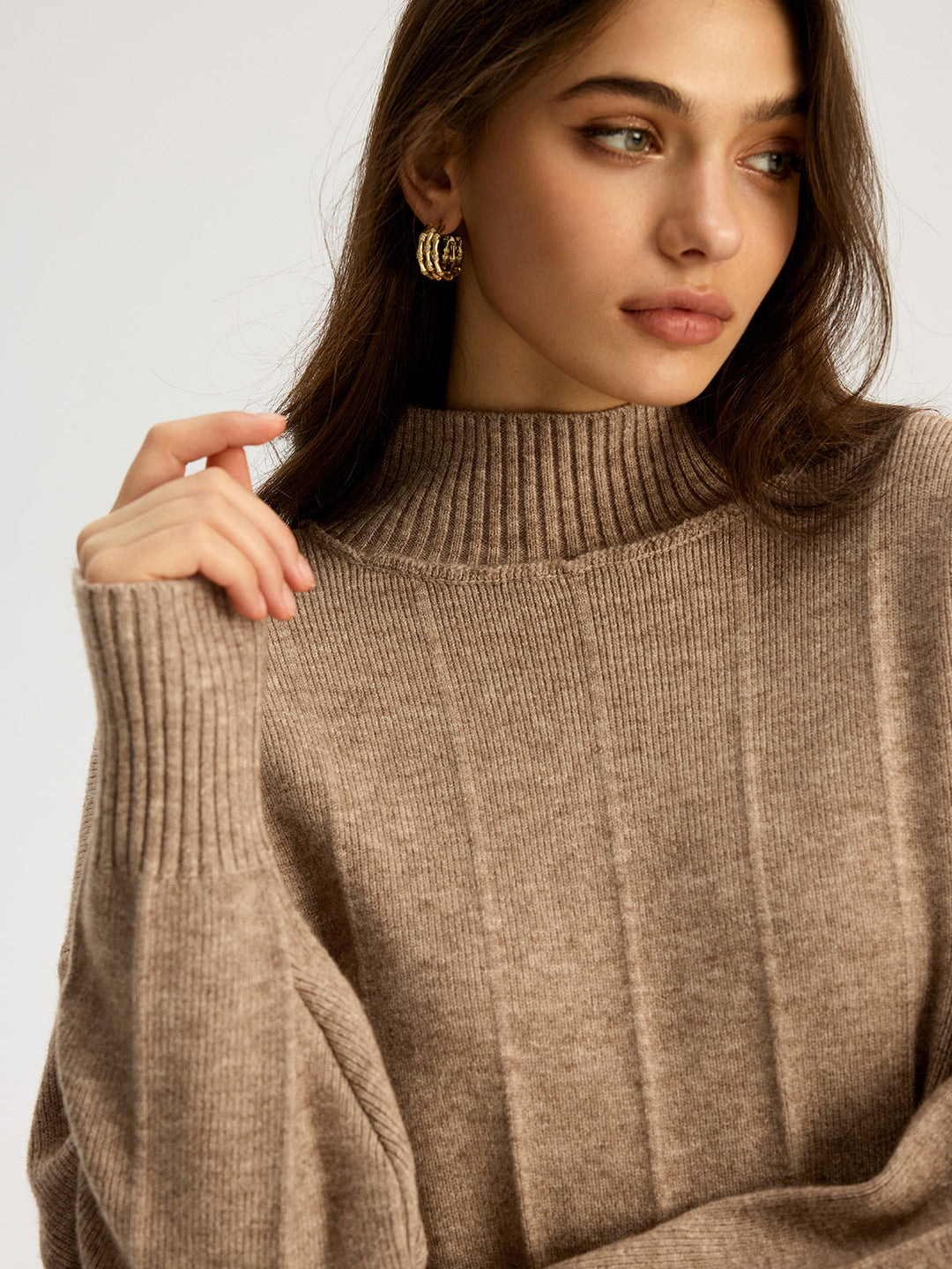 Soft Wide Rib Exposed Seam Jumper And Wide Leg Co-ord  Liora Lane Boutique Sweater Co-ords