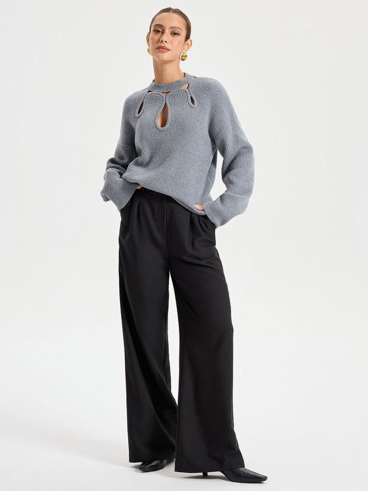 Cut-Out Knit Sweater  Liora Lane Boutique Sweaters
