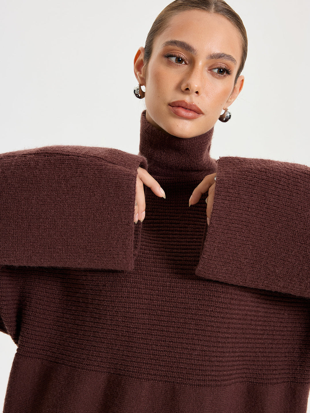 Turtleneck Knit Top and Maxi Skirt Set  Liora Lane Boutique Skirt Sets