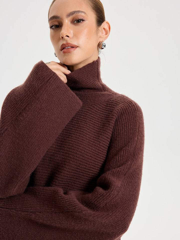 Turtleneck Knit Top and Maxi Skirt Set  Liora Lane Boutique Skirt Sets