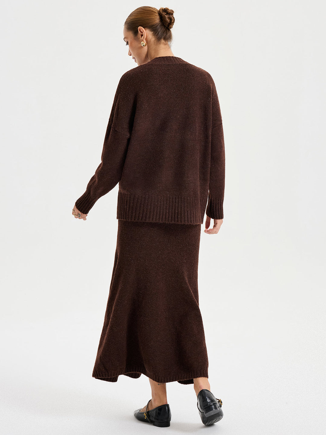 V-neck Knitted Sweater Co-ords  Liora Lane Boutique Sweater Co-ords