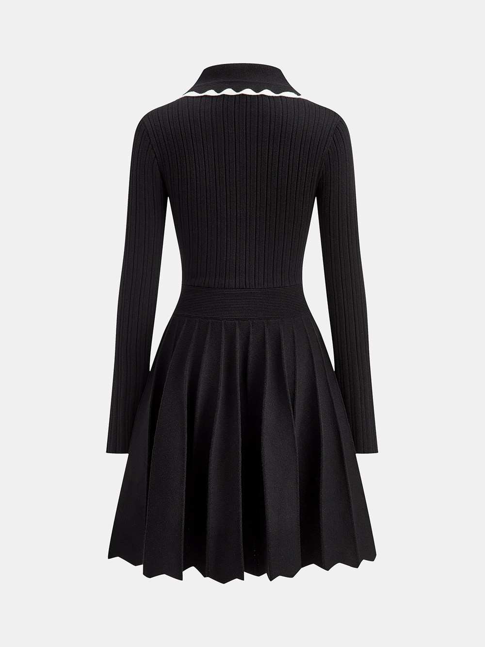 Ribbed Polo Dress  Liora Lane Boutique Sweater Dresses