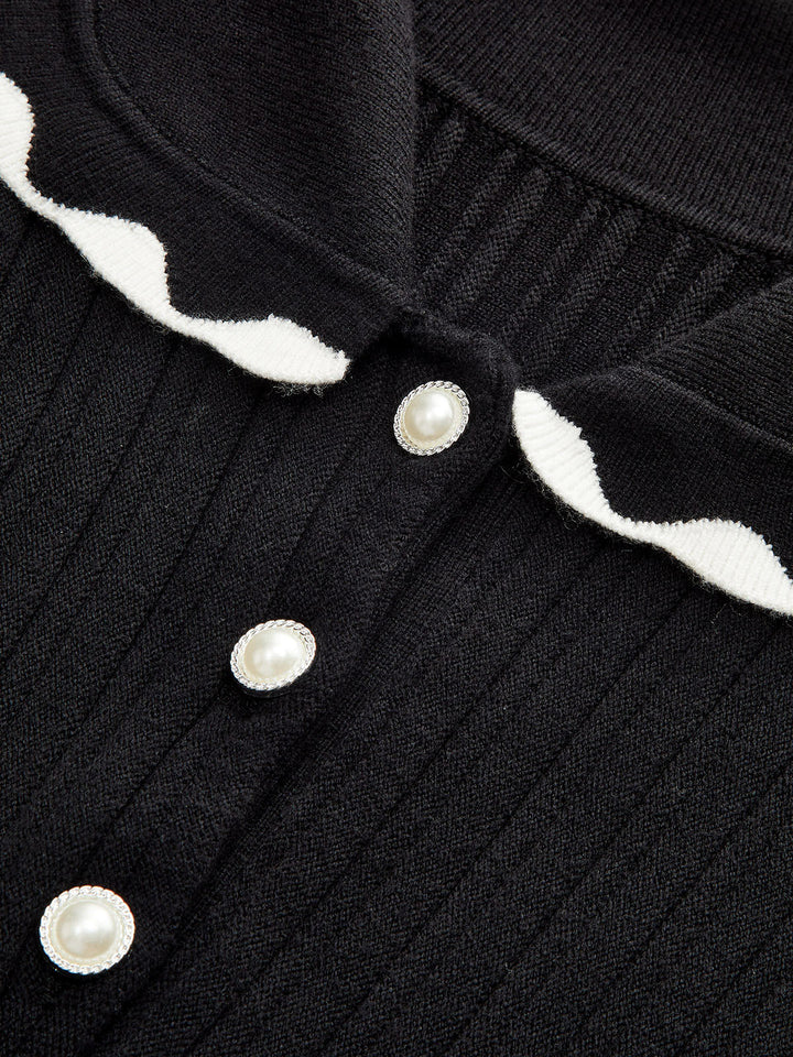 Ribbed Polo Dress  Liora Lane Boutique Sweater Dresses