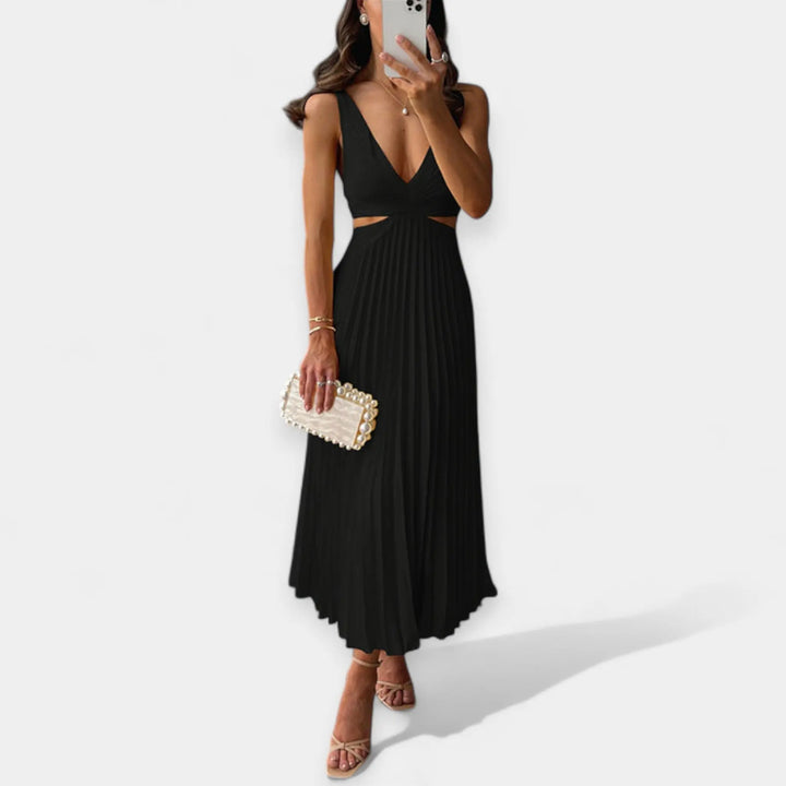 Maxi Dress with Pleated Design Jasmine's Boutique Australia