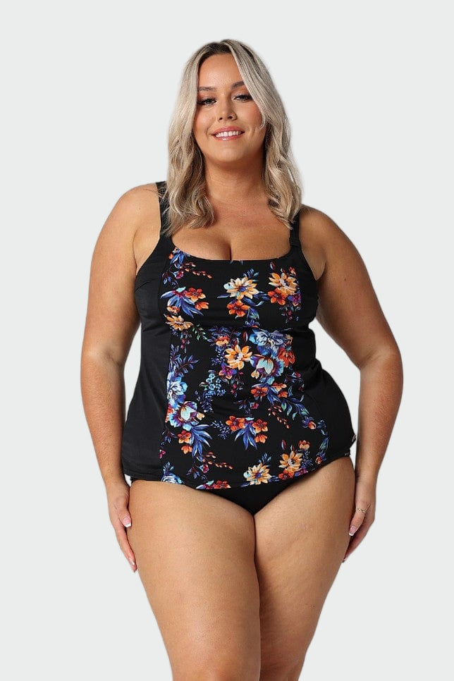 Midnight Blossom Tankini Top Jasmine's Boutique Australia