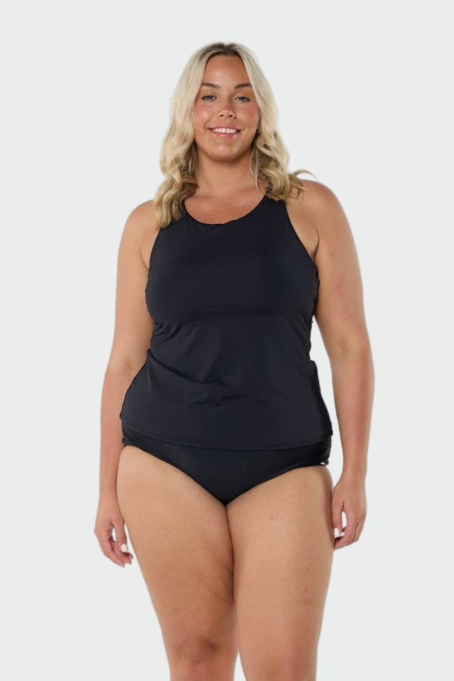 Black High Neck Tankini Top Jasmine's Boutique Australia