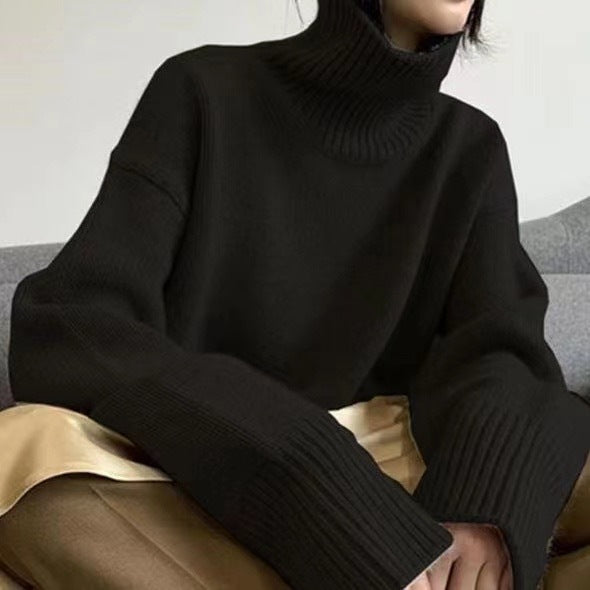 Selena | Cashmere Turtleneck  Liora Lane Boutique  Black / UK 16-18 (XL) 44.95