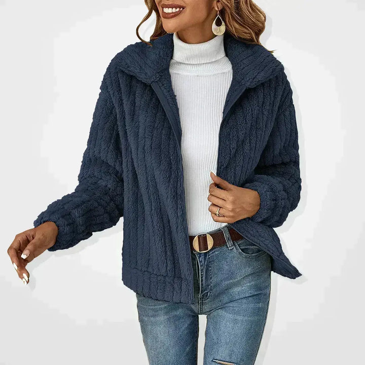 Cozy Luxe Zip-Up Teddy Jacket Jasmine's Boutique Australia
