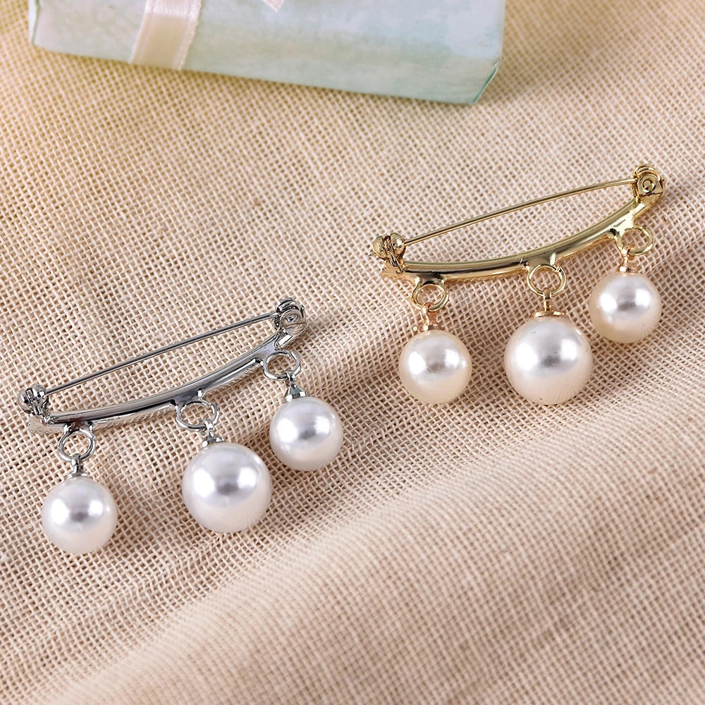 Vintage Pearl Brooch in Gold and Silver Jasmine's Boutique Australia