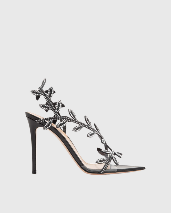 Brunella Rhinestone Leaf Embellished Heels Jasmine's Boutique Australia