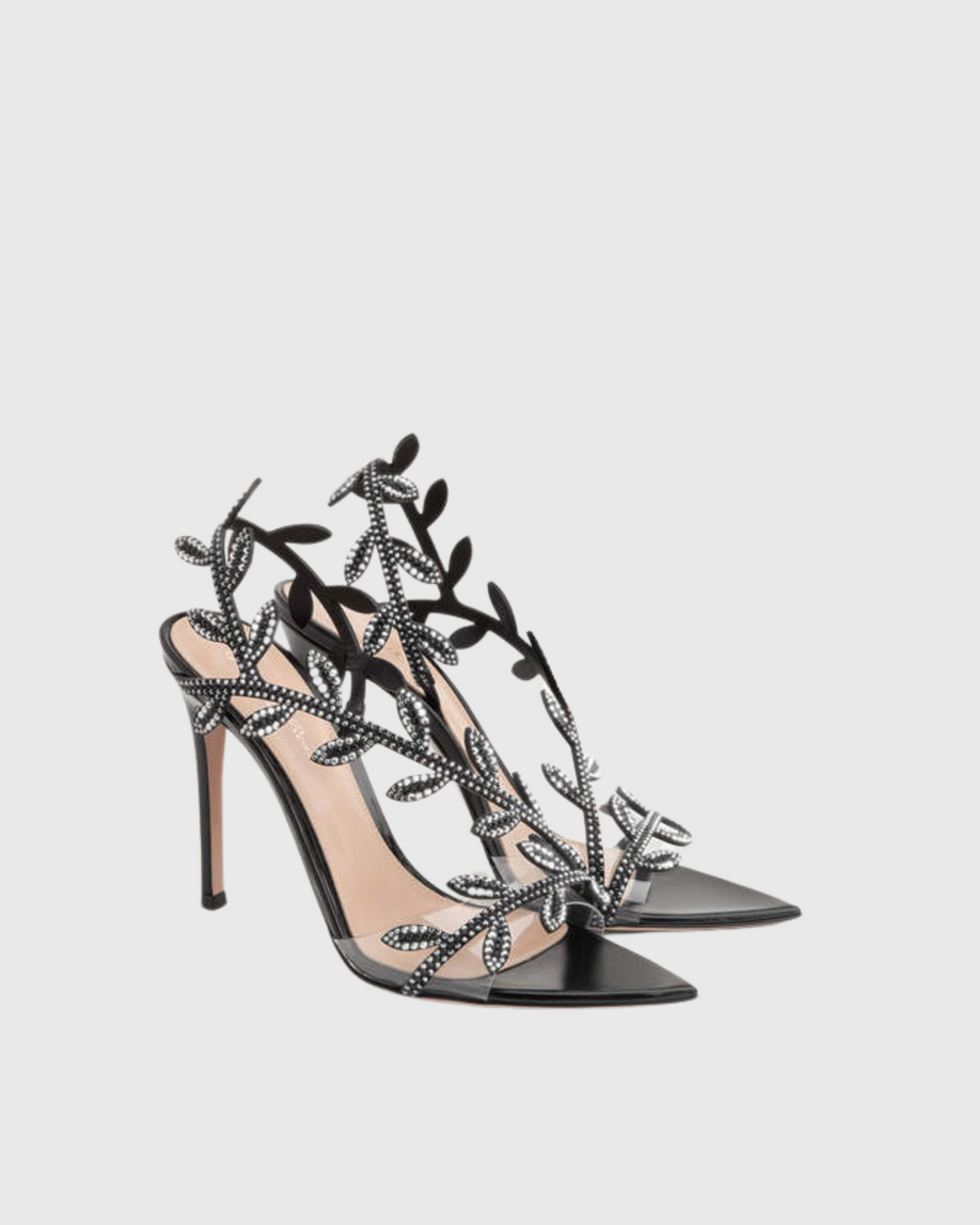 Brunella Rhinestone Leaf Embellished Heels Jasmine's Boutique Australia