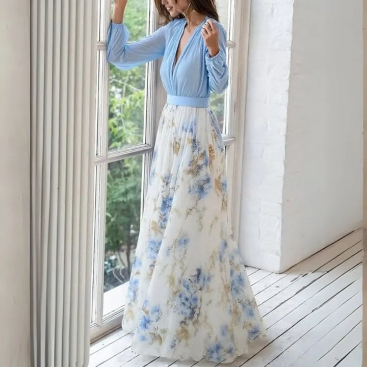 Sky Bloom Chiffon Maxi Dress Jasmine's Boutique Australia