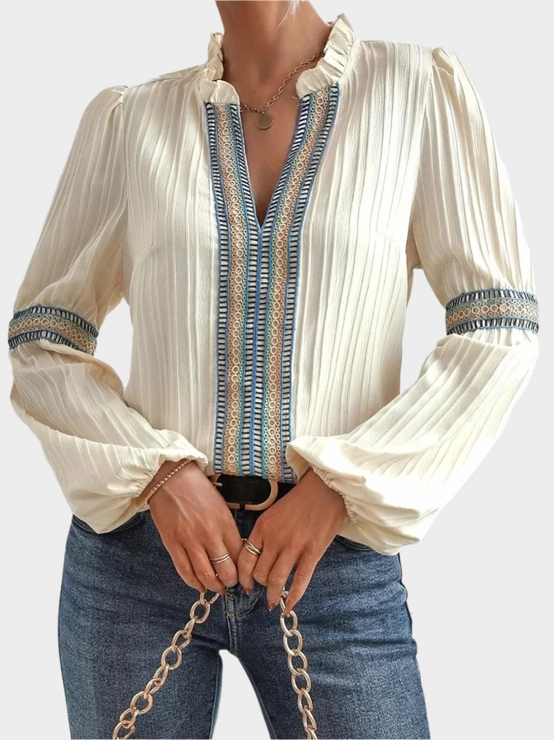 Impressive V-Neck Blouse Jasmine's Boutique Australia