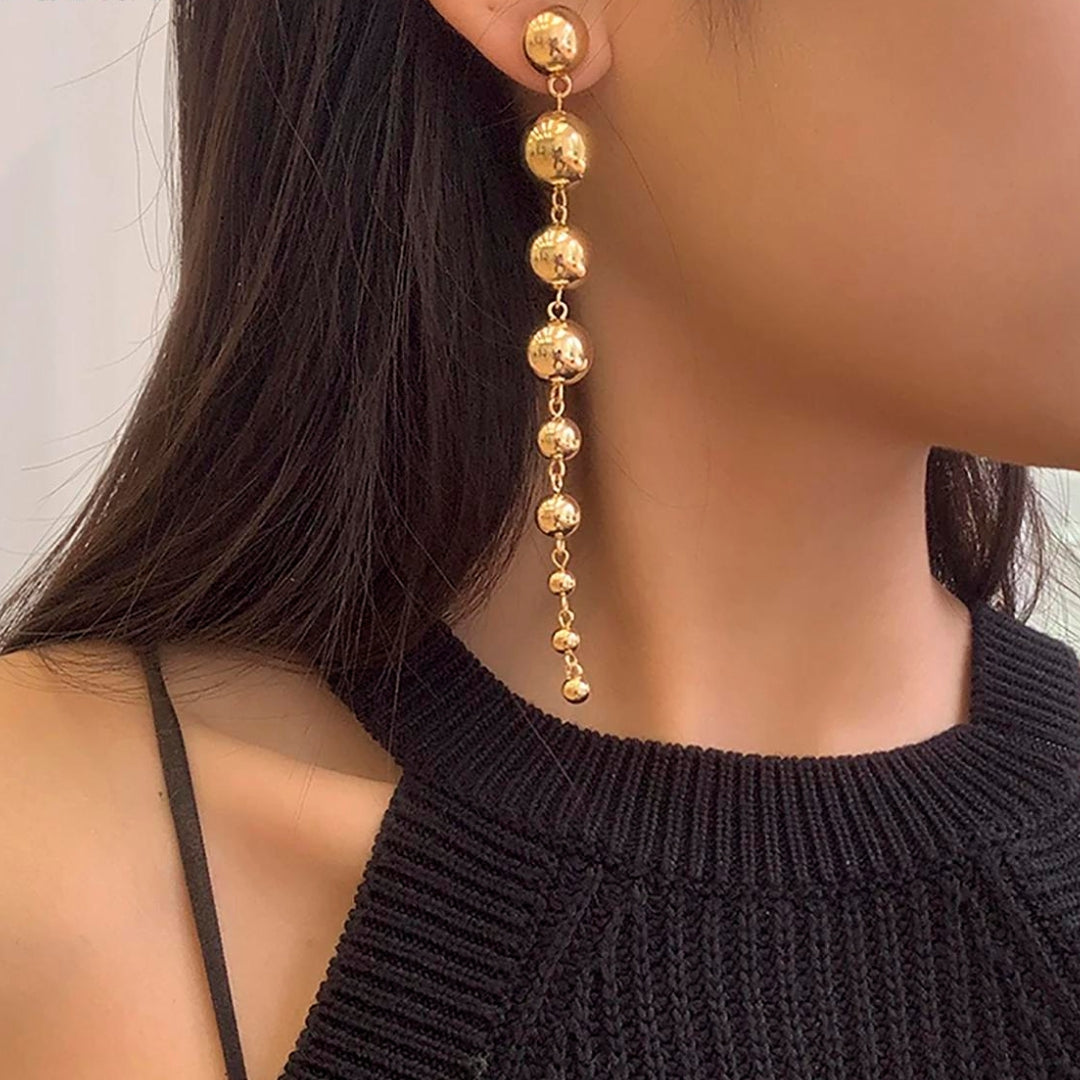 Golden Pearl Dangling Earrings Jasmine's Boutique Australia
