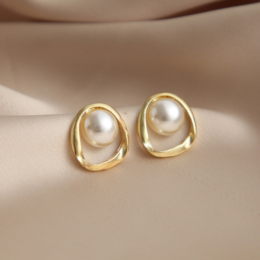 Gold Pearl Earrings Jasmine's Boutique Australia